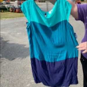 New With Tags Color Block Shift Dress